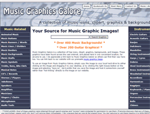 Tablet Screenshot of musicgraphicsgalore.net